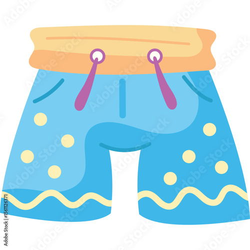 Trendy Short Summer Clothes Vector