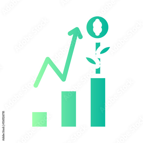 growth gradient icon
