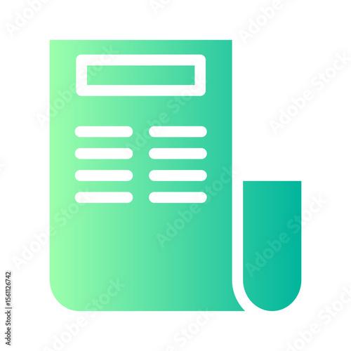 newspaper gradient icon