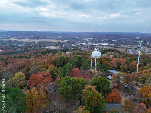 A fall landscape in Fayetteville, AR.