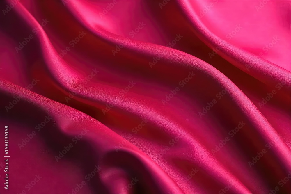 Obraz premium Close-up shot of luxurious, flowing silk fabric in rich jewel tones, perfect for evening gowns or elegant drapes The texture and drape are beautifully highlighted , flowy, chiffon