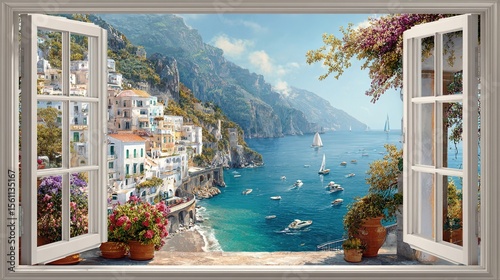 collage of images of santorini greece