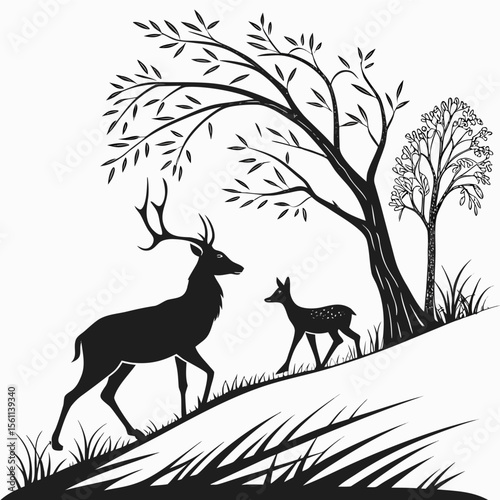 deer in the forest