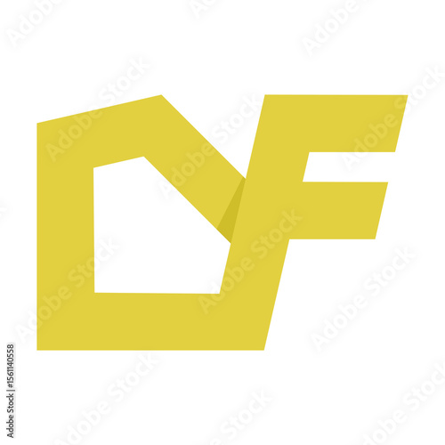 diamond f modern logo designs