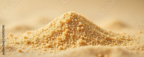 Close-up shot of fine, light-colored sand that resembles a pile of laughter; whimsical, textured, and playful Perfect for concepts related to joy, fun, and lightheartedness , peace, sparkling, fun