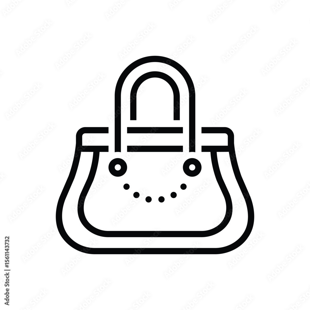 Black line icon for clutch Black line icon for clutch