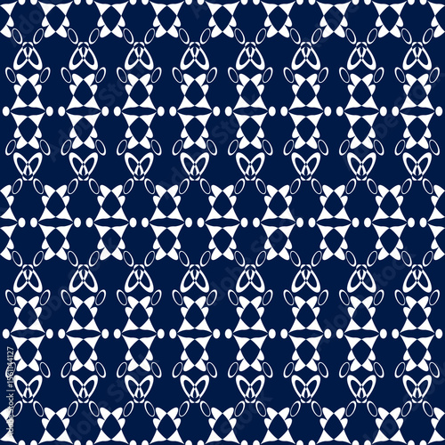White and blue geometric pattern 