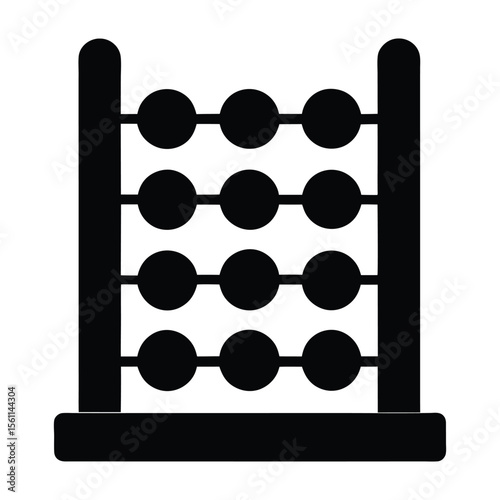 abacus on white background