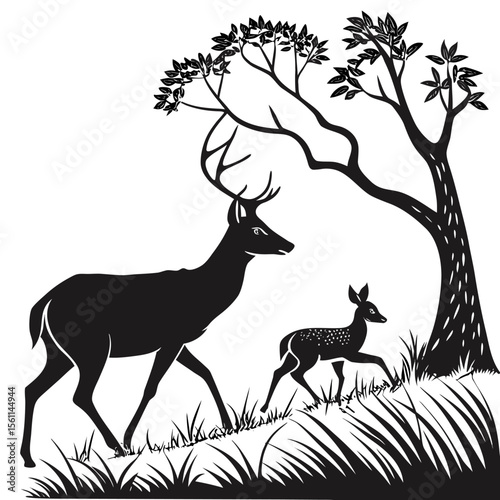 deer in the forest