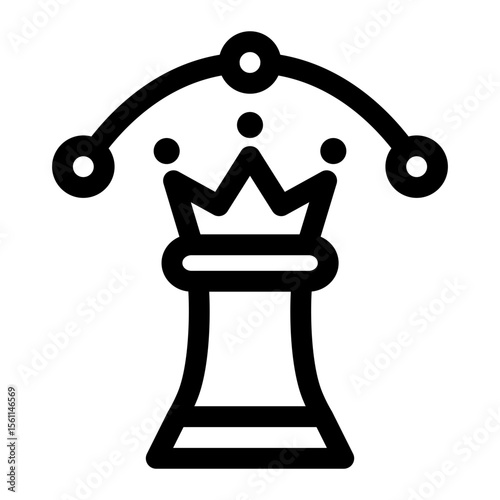 Strategic Leadership Chess Queen Icon