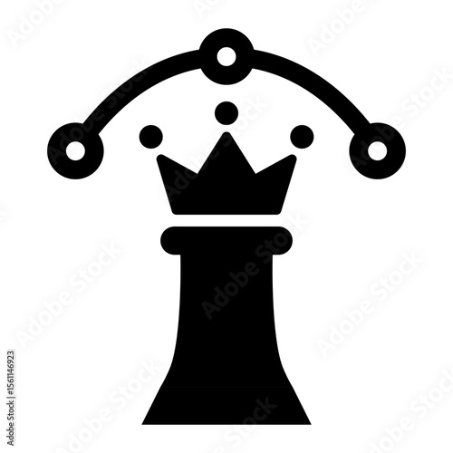 Strategic Leadership Chess Queen Icon