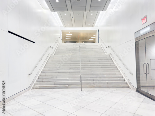 Large staircase in a mall	
