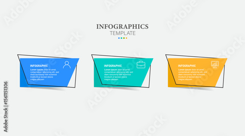 Road infographic timeline with icons, stepwise structure