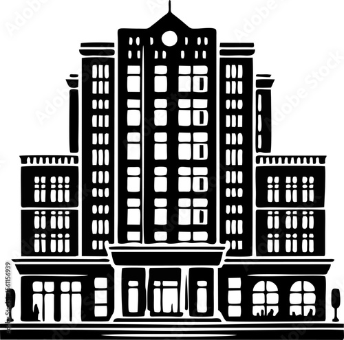 Classic Detailed Multi-Story Building