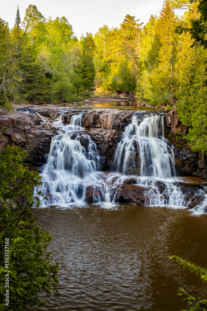 Fototapeta premium Gooseberry Falls Upper Falls Scenic View