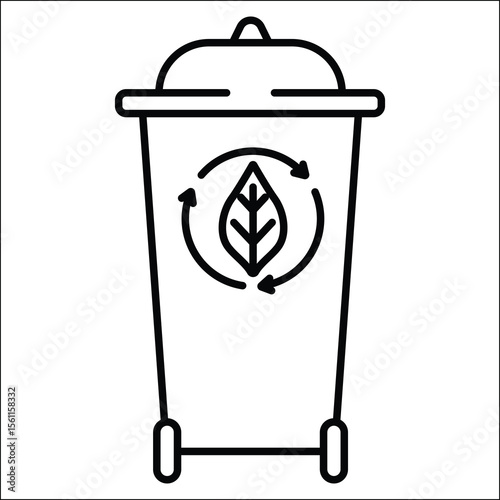 Eco friendly green sustainable energy simple icon clean environmental power