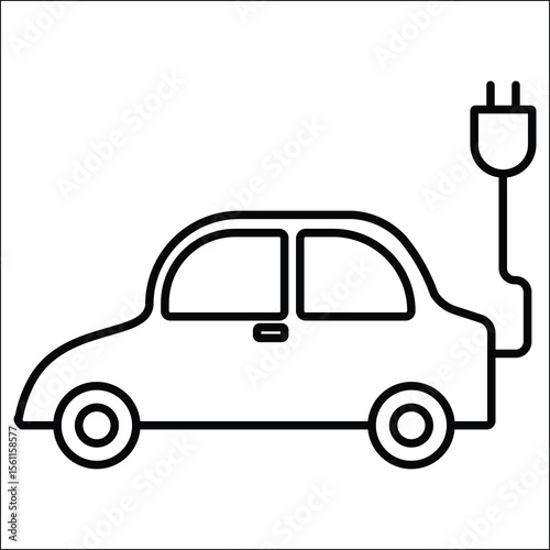 Eco friendly green sustainable energy simple icon clean environmental power