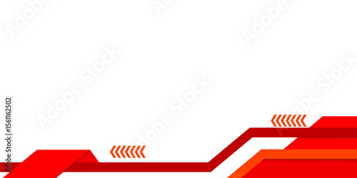 red and white geometric background with copy space template vector. abstract background.