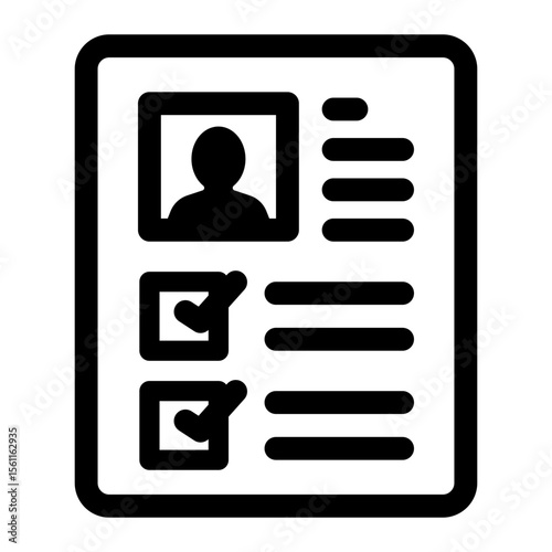 Resume Document Icon