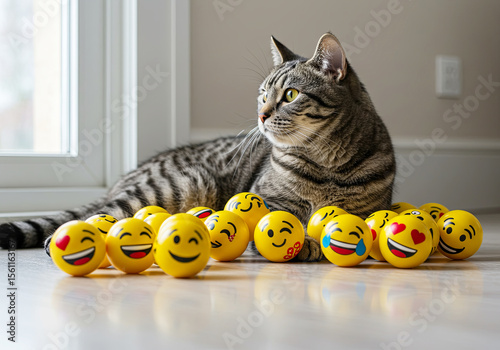 Emoji Fun with a Cute Cat