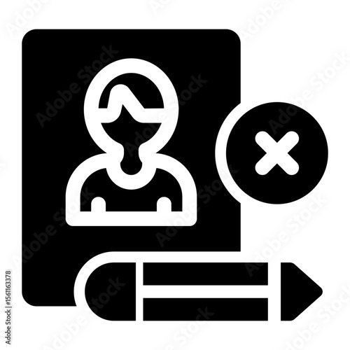 Rejected Job Application Icon