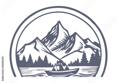 Panoramic View of Mountain Lake in Summer | Calm Water and High Peaks – Mountain Lake Scene | Mountain Lake Reflections in Nature