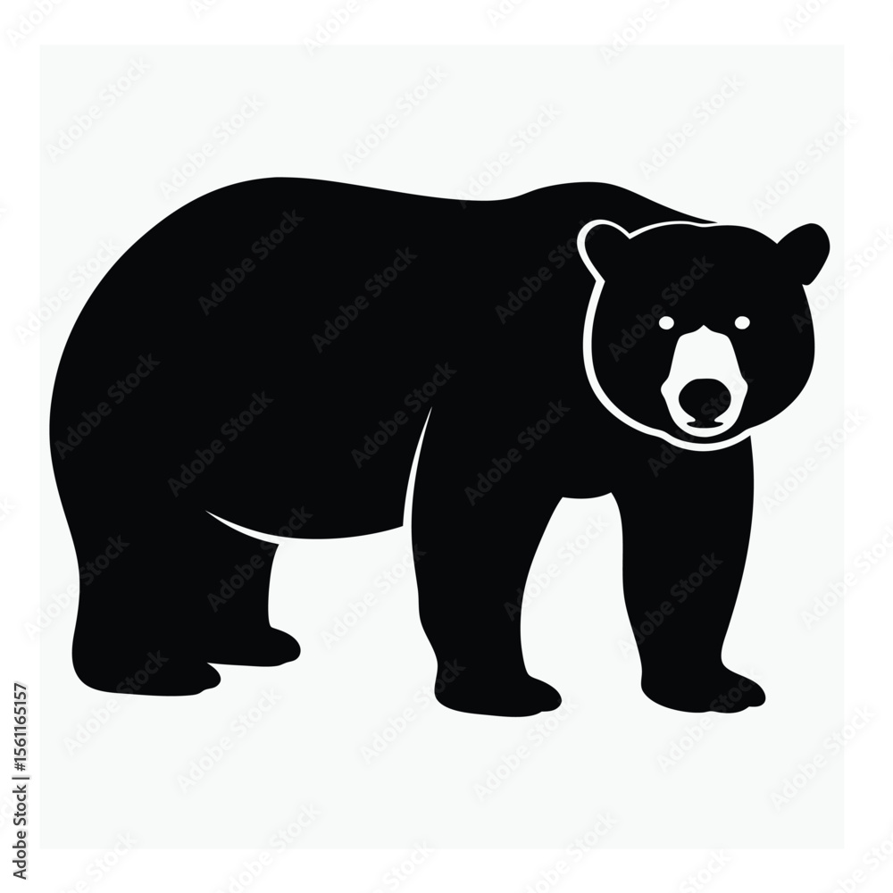 Fototapeta premium Black Bear vector design