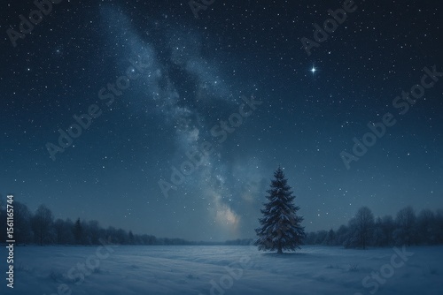 Starry Silent Night, Christmas, Silent Night, Star, Night Sky, Manger, Xmas, Religious, Peaceful, Winter, Holy Night