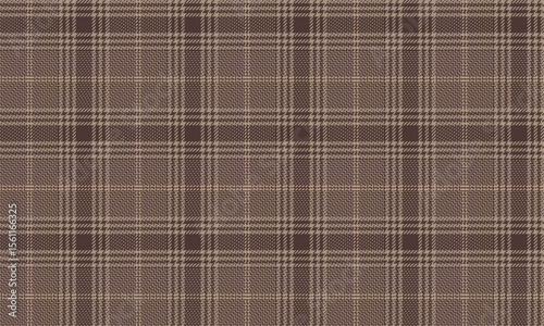 Seamless plaid pattern, beige, brown, warm, classic feel, suitable for designing clothes, skirts, pants, dresses, suits, blankets, other textiles and fashion, vector illustration.