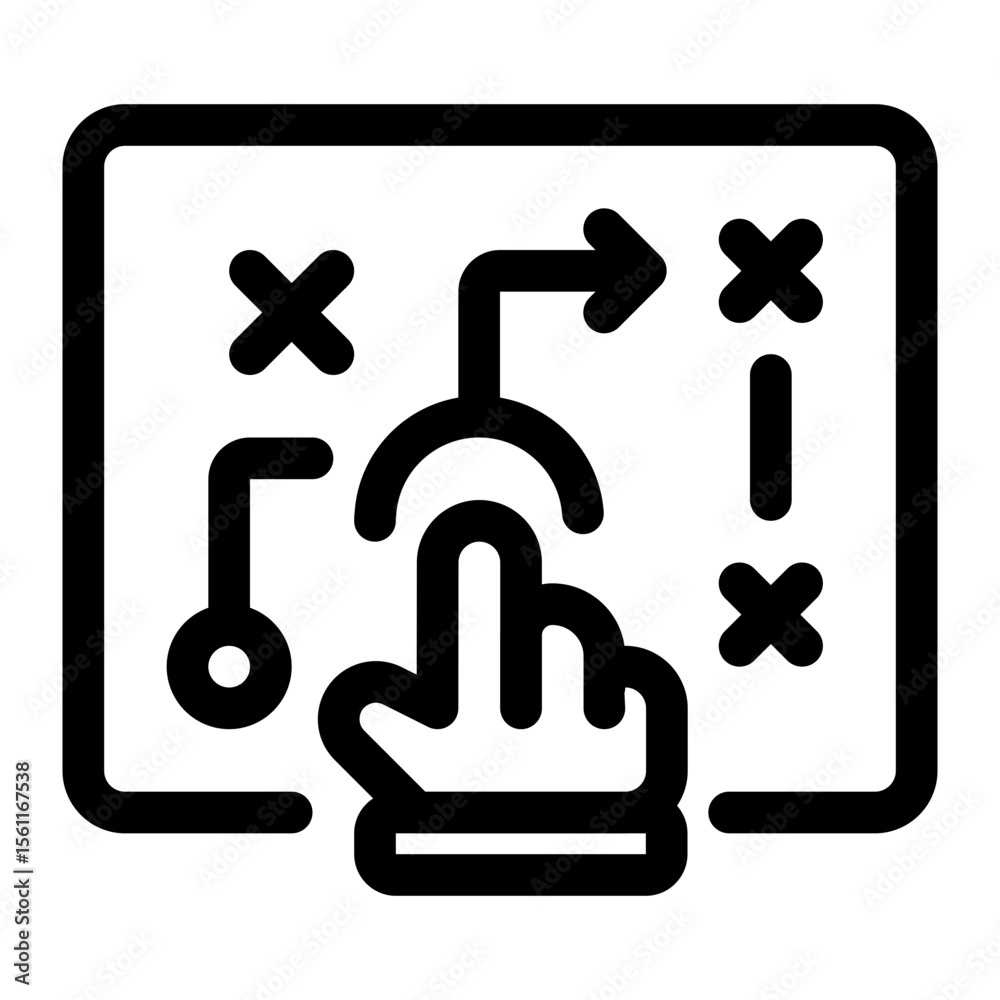 Fototapeta premium Digital Strategy Planning Board