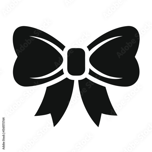 Bow tie silhouette design 