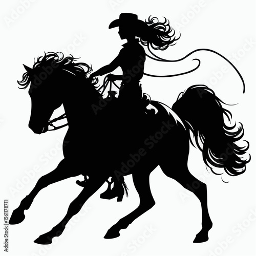 silhouette of a horse
