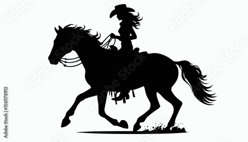 silhouette of a horse