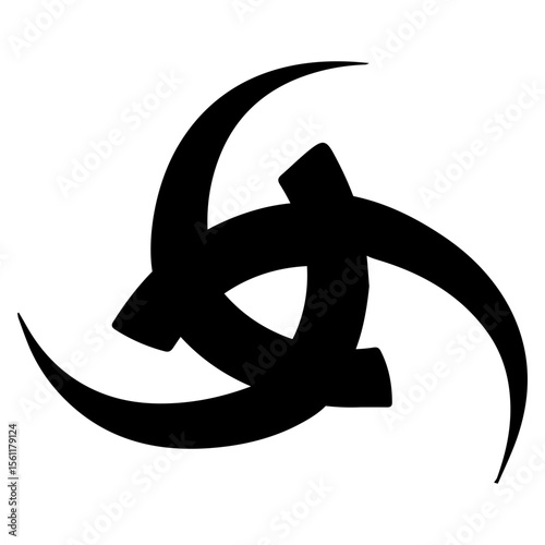 horns of odin Black icon