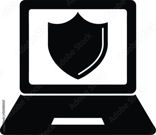 security shield on computer