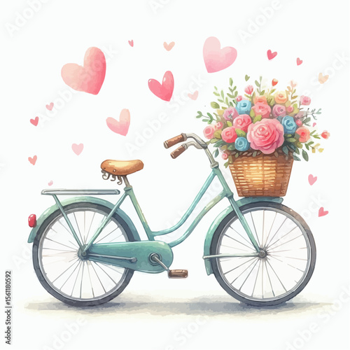 bicycle and flowers
