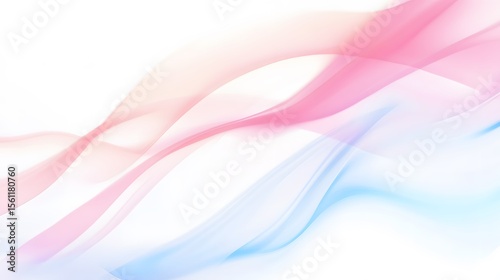 Wallpaper Mural Soft pastel light waves flowing across white background, dreamy and bright. Torontodigital.ca