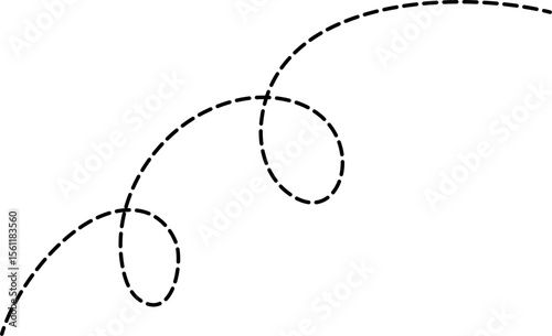 Dashed Squiggly Line