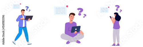 Concept of difficult task, overburdened person, adverse conditions set. collection. Flat cartoon Vector illustrations for banner, website, landing page, flyer.