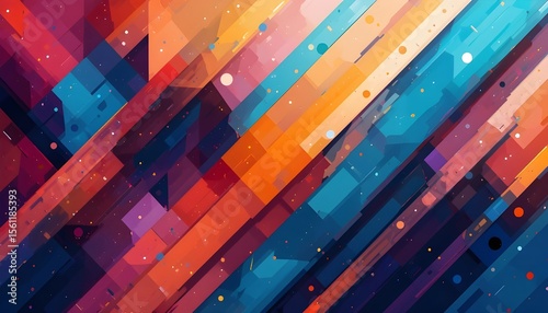 Abstract Geometric Background for Modern Design and Digital Art Projects