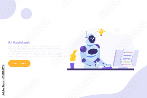Coding bot, chat bot developed concept. Vector illustrations for banner, website, landing page, flyer.