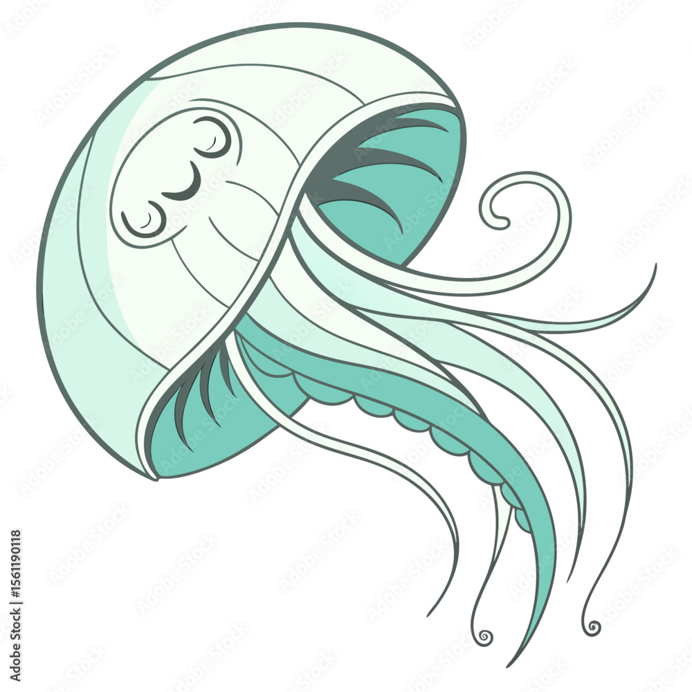 Naklejka premium Online shopping checkout interface on a laptop screen with a woman holding shopping bags illustration