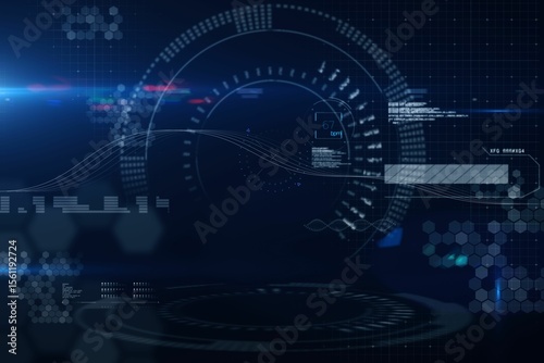 Digitally generated image of speedometer