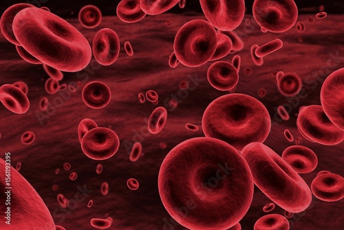 Graphic image of red blood cells