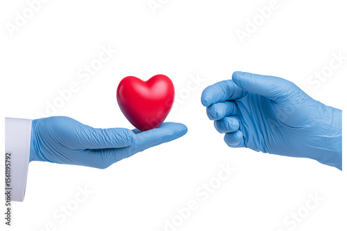 Transparent PNG available
doctor hands giving a red heart, health care, organ donation, family life insurance, world heart day, world health day, praying concept.