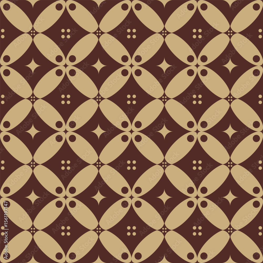 Naklejka premium Batik Pattern