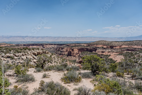 Scenic Landscape of Colorado National Monument in Western Colorado