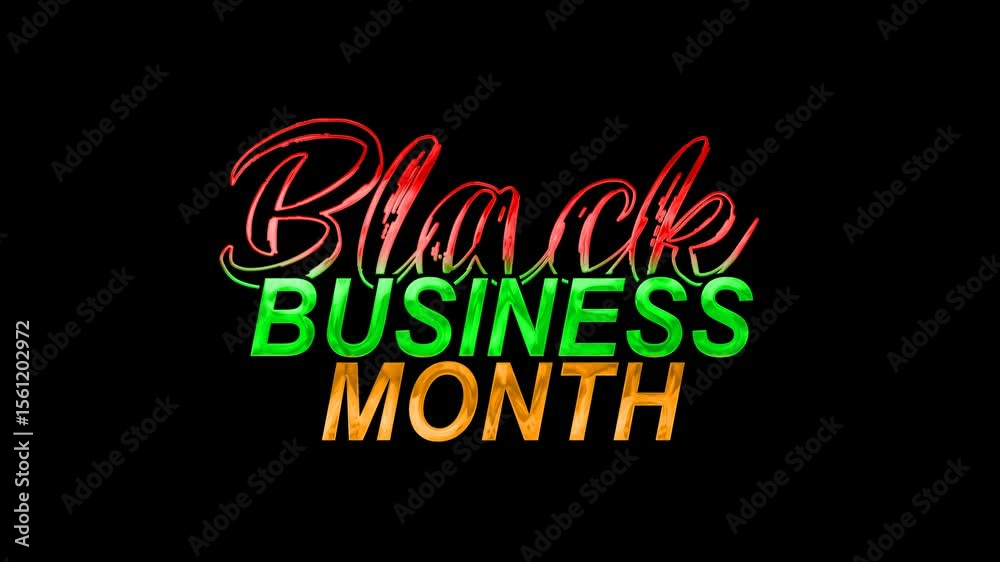 custom made wallpaper toronto digitalBlack Business Month Text Animation, ideal for social media posts, web banners, and promotional materials during the month of recognition.