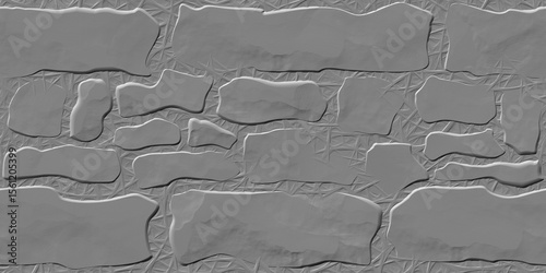 Fototapeta Naklejka Na Ścianę i Meble -  3d mould ceramic tiles art. Digital home decorative art wall tiles design background. Dark gray and light gray combination. Embossed tiles. Ceramic Wall tiles 3d Punch Design.	
