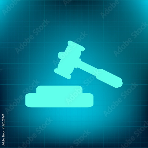 Vector icon on a blue background with a gradient